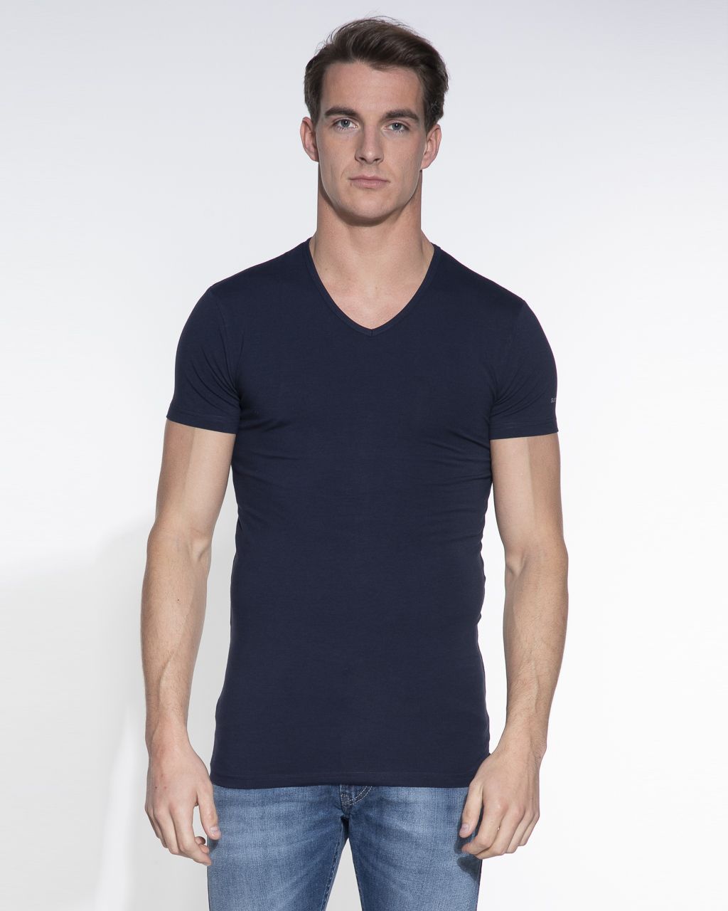 Gymnastiek Tablet Meerdere Slater Stretch T-shirt V-hals 2-pack | Shop nu - Only for Men
