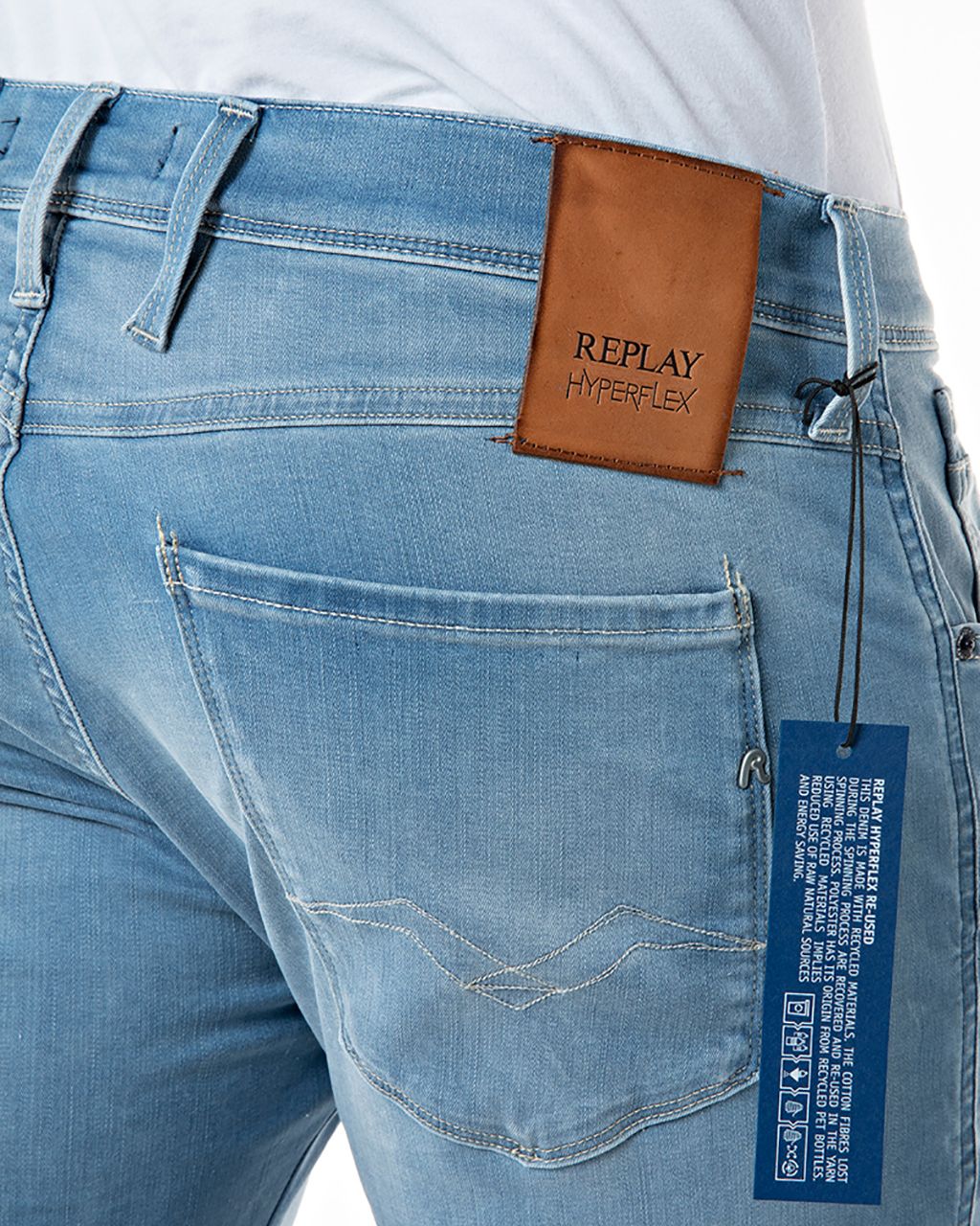 Begunstigde ik heb honger Couscous Replay Anbass Hyperflex Re-used X-lite Jeans | Shop nu - Only for Men