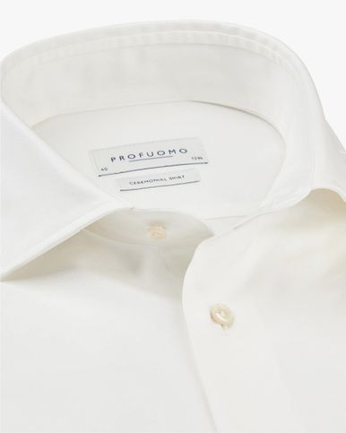 Profuomo Off-white wedding Overhemd LM