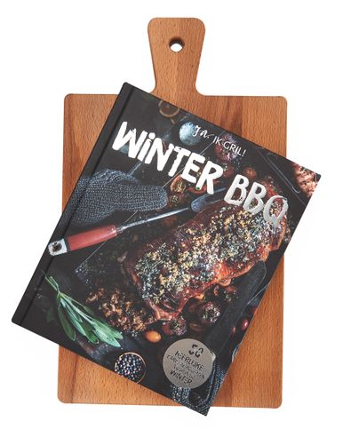 Plank groot + boek Winter BBQ